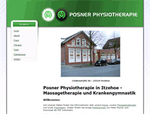 Tablet Screenshot of posner-physio.de